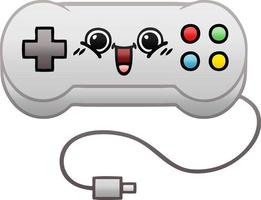 gradient shaded cartoon game controller vector