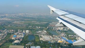 The aircraft descending before landing airport of Bangkok, Thailand. video