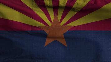 Arizona State Flag Loop Background 4K video