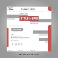 Social Media Post Layout Template Free Vector