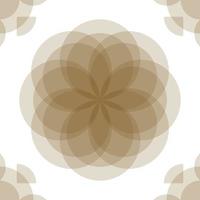 fondo de vector libre de ilustración floral abstracta geométrica