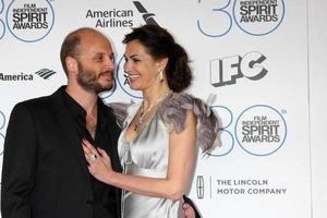 los angeles, 21 de febrero - fabrice du welz, helena noguerra en los 30 premios de espíritu independiente de cine en una carpa en la playa el 21 de febrero de 2015 en santa monica, ca foto