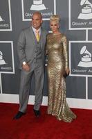 LOS ANGELES, FEB 10 -  Tito Ortiz, Jenna Jameson arrives at the 55th Annual Grammy Awards at the Staples Center on February 10, 2013 in Los Angeles, CA photo