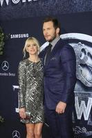 LOS ANGELES, JUN 9 -  Anna Faris, Chris Pratt at the Jurassic World World Premiere at the Dolby Theater, Hollywood and Highland on June 9, 2015 in Los Angeles, CA photo