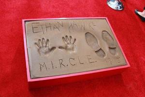 LOS ANGELES, JAN 8 -  Ethan Hawke hand and foot prints at the Ethan Hawke Hand and Foot Print Ceremony at a TCL Chinese Theater on January 8, 2014 in Los Angeles, CA photo