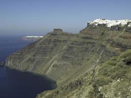 santorini island in greece photo