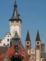 The city of Wuerzburg at the river main photo