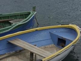 Marsaxlokk harbor on malta island photo