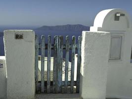 santorini island in greece photo