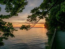 lindau at the lake constance in germany photo