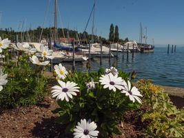 Meersburg at the lake constance in germany photo