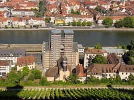 The city of Wuerzburg at the river main photo