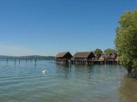 Meersburg at the lake constance in germany photo