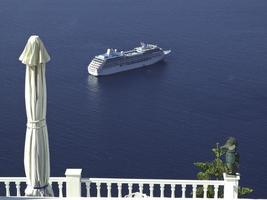 isla de santorini en grecia foto