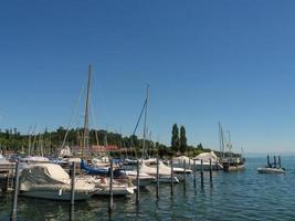 Meersburg at the lake constance in germany photo