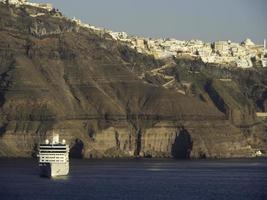 santorini island in greece photo