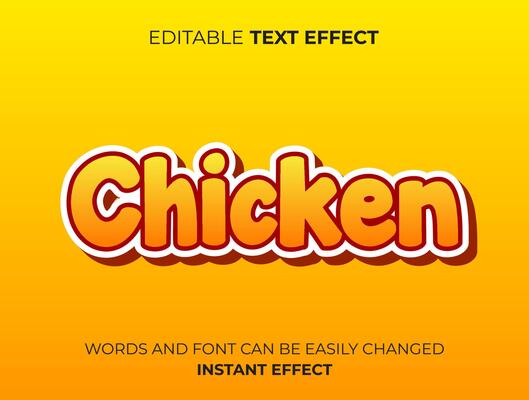 text effect design template