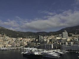 monaco at the mediterranean sea photo