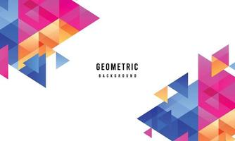 Geometric background with colorful shapes vector