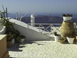 santorini island in greece photo