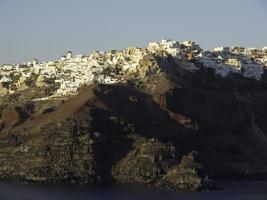 santorini island in greece photo