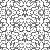 simple circle black and white seamless pattern perfect for background or wallpaper vector