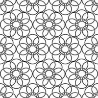 simple circle black and white seamless pattern perfect for background or wallpaper vector