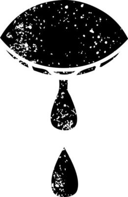 distressed symbol crying eye