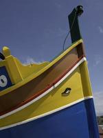 Marsaxlokk harbor on malta island photo