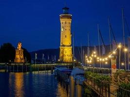 lindau at the lake constance in germany photo