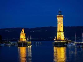 lindau at the lake constance in germany photo