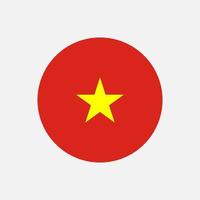 Country Vietnam. Vietnam flag. Vector illustration.