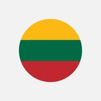 Coutry Lithuania. Lithuania flag. Vector illustration.