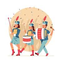 Marching Band Concept vector