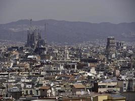 The city of Barcelona in spain photo