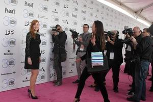 LOS ANGELES, FEB 21 -  Jessica Chastain at the 30th Film Independent Spirit Awards at a tent on the beach on February 21, 2015 in Santa Monica, CA photo