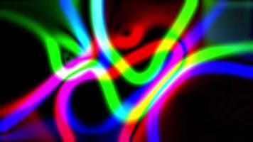 Colorful glow curve gradient line animation video