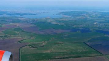 The aircraft descending before landing airport of Kazan, Russian Federation. video