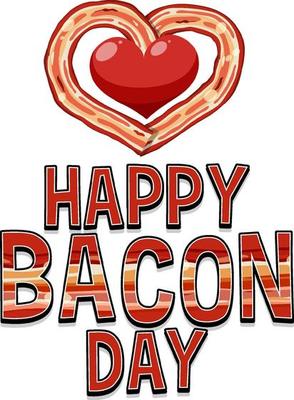 International bacon day logo banner