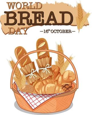 World bread day poster design