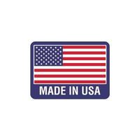 Made in USA badge, Icon, Seal. Logo Vector