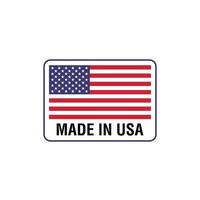 Made in USA badge, Icon, Seal. Logo Vector