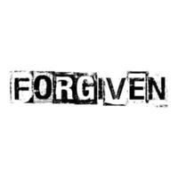 Forgiven Text T shirt Design Vector