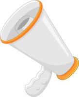 A megaphone object on white background vector