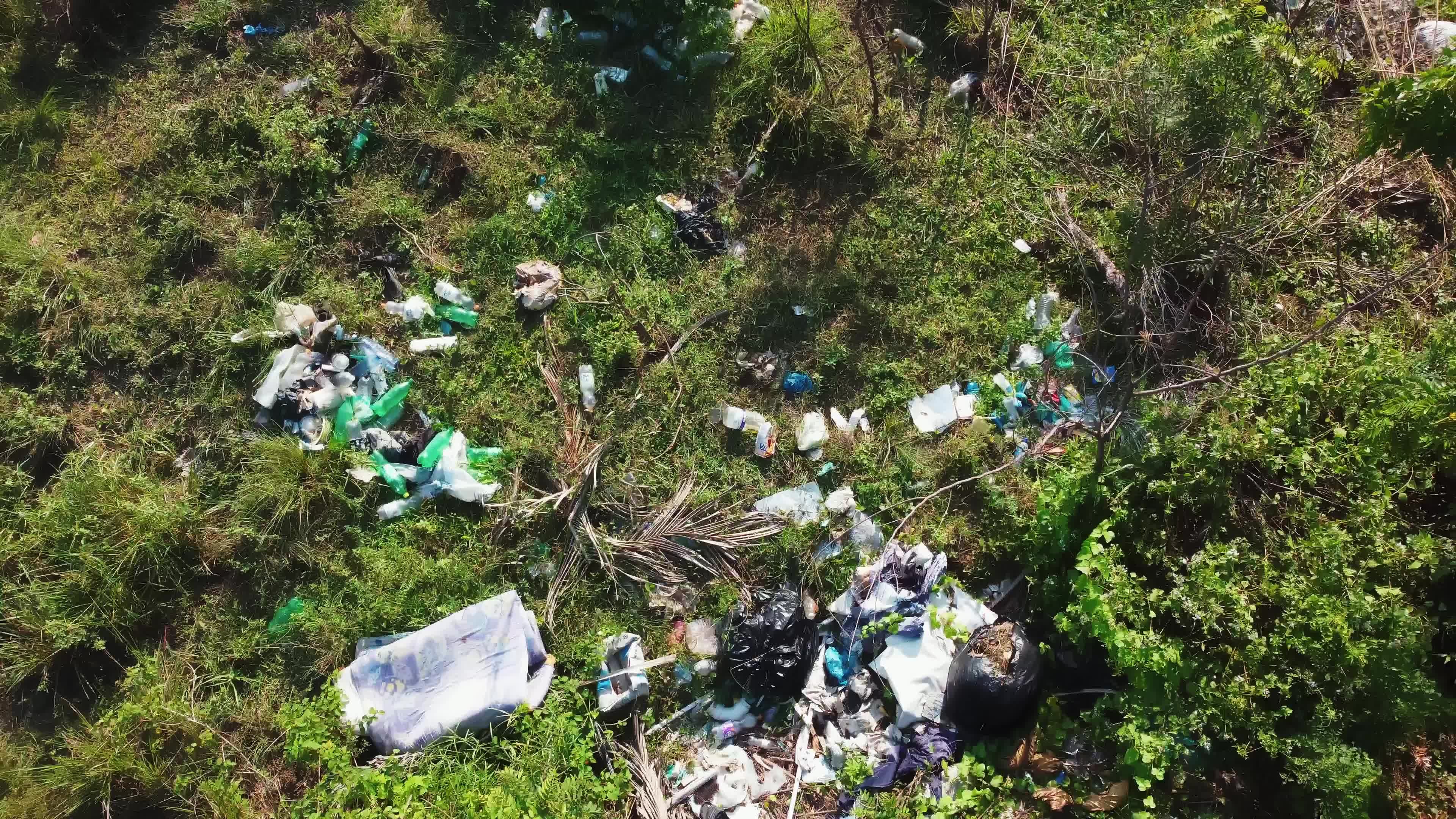 Illegal rubbish dump site 8600398 Stock Video at Vecteezy