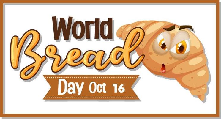 World bread day poster design