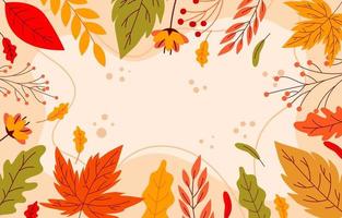 Nature Fall Floral Background vector