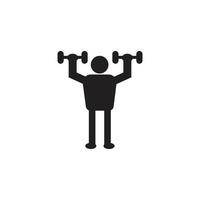 gym icon white bacground for apps and web vector