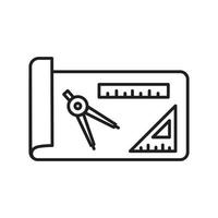 contorno de icono para web, etc. vector