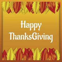 Happy thanksgiving day concept background, realistic style
